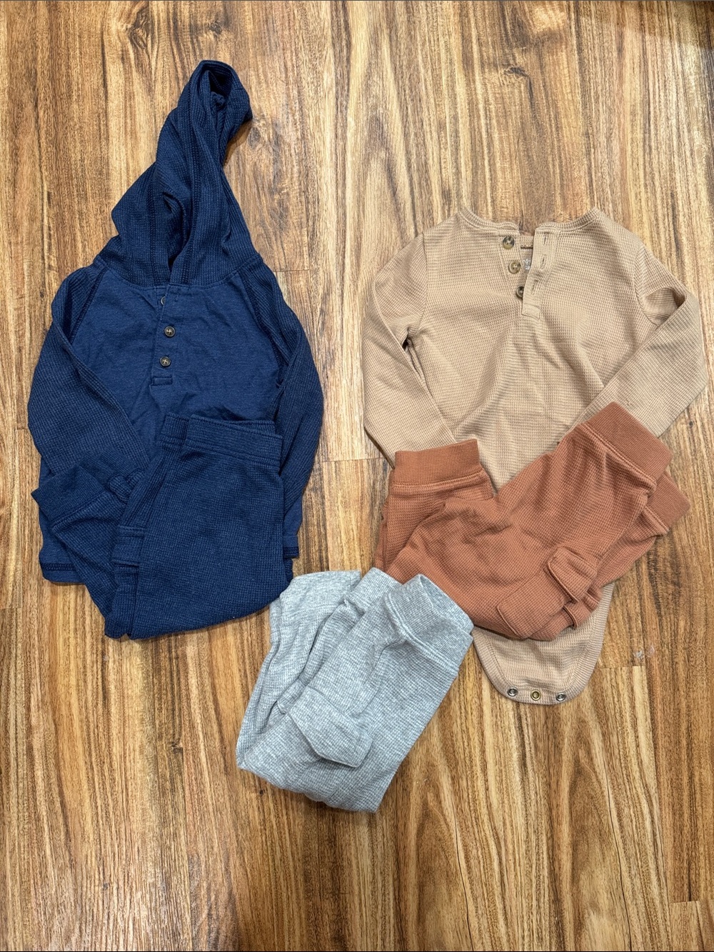 jumping beans Navy, Tan, Rust & Gray Kids Matching Sets